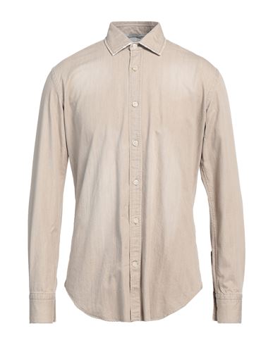 Eleventy Man Shirt Beige Size Xxl Cotton In Beige