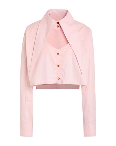 Shop Vivienne Westwood Cut Off Heart Shirt Woman Shirt Pink Size 8 Cotton