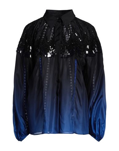 Alberta Ferretti Woman Shirt Black Size 10 Silk In Black