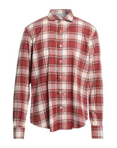 Eleventy Man Shirt Red Size 3xl Cotton