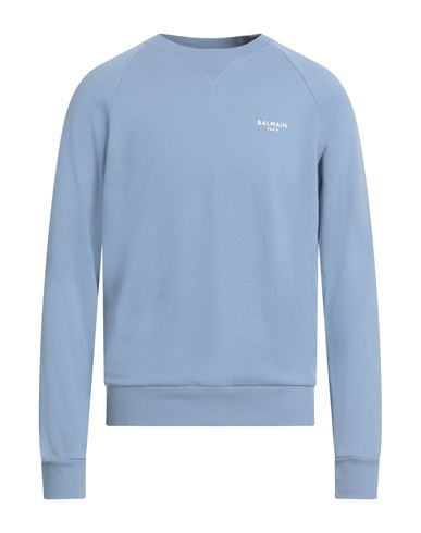 Balmain Flock Sweatshirt In Blue