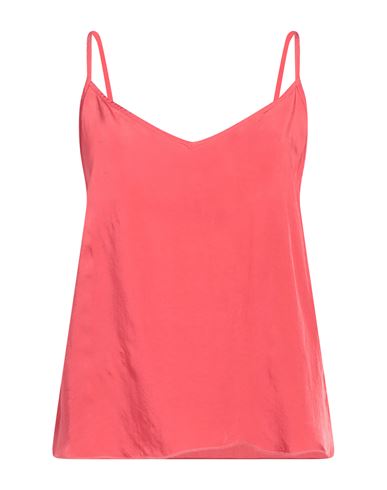 Alessia Santi Woman Top Coral Size 6 Viscose, Cupro In Red