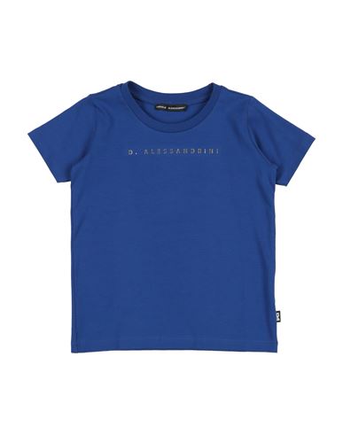 DANIELE ALESSANDRINI DANIELE ALESSANDRINI TODDLER BOY T-SHIRT BRIGHT BLUE SIZE 5 COTTON, ELASTANE 