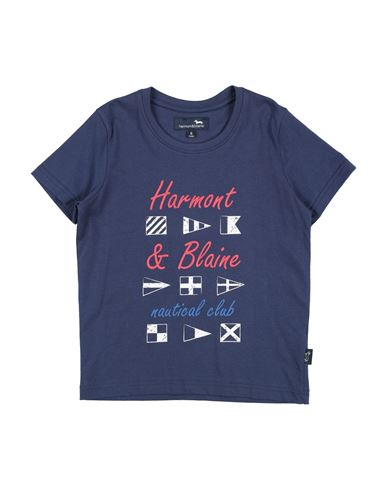 Shop Harmont & Blaine Toddler Boy T-shirt Navy Size 6 Cotton