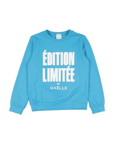 GAELLE PARIS GAËLLE PARIS TODDLER GIRL SWEATSHIRT AZURE SIZE 4 COTTON, ELASTANE 