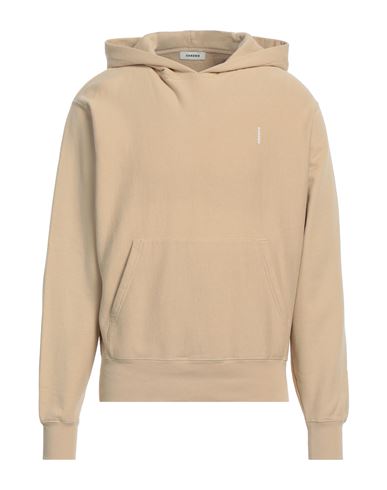 Sandro Man Sweatshirt Beige Size Xl Cotton, Elastane In Beige