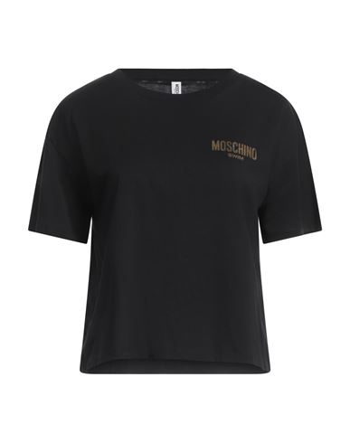 Moschino Woman T-shirt Black Size Xl Cotton In Black