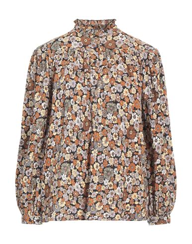 Antik Batik Woman Top Camel Size 10 Cotton In Beige
