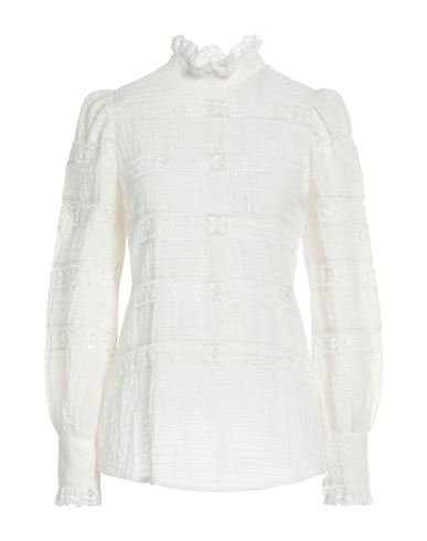 Antik Batik Woman Top White Size 8 Cotton In White