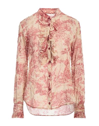 Shop Uma Wang Woman Shirt Beige Size M Virgin Wool