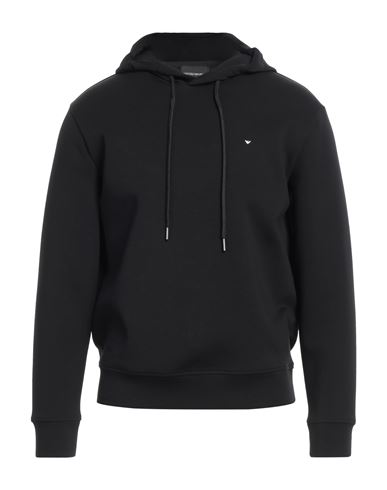 Emporio Armani Man Sweatshirt Black Size Xxxl Cotton, Polyester, Elastane