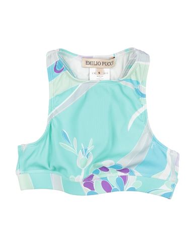 Shop Pucci Toddler Girl Top Light Green Size 6 Polyamide, Elastane