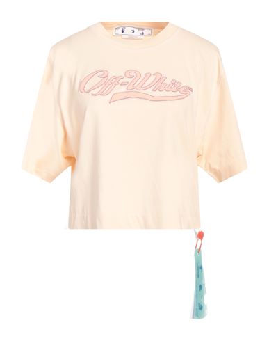 Off-white Woman T-shirt Ivory Size M Cotton, Polyester In White