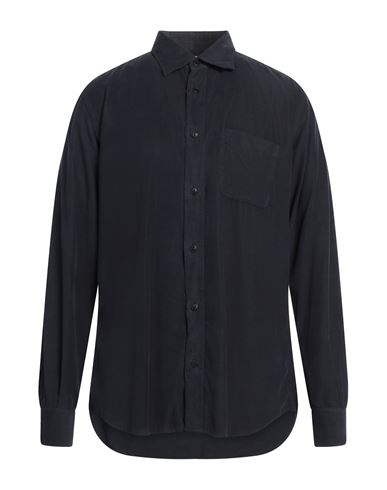 Glanshirt Man Shirt Midnight Blue Size 14 ½ Cotton In Blue