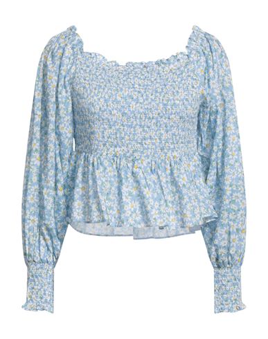 Shop Rixo London Rixo Woman Top Azure Size L Cotton