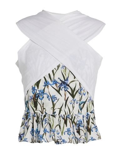 Vivetta Woman Top White Size 2 Cotton, Viscose, Polyester In White