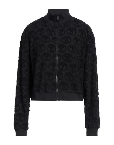 Moschino Woman Sweatshirt Black Size L Cotton, Polyester In Black