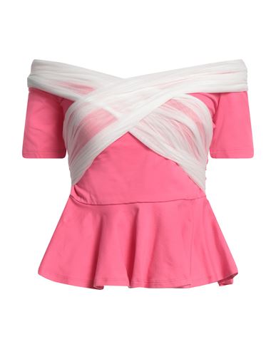 Vivetta Woman Top Pink Size 2 Cotton, Elastane, Polyester