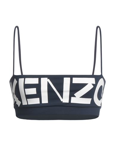 Kenzo Logo-print Bralette Top In Navy Blue
