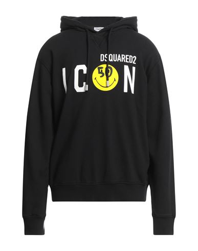 Dsquared2 Man Sweatshirt Black Size L Cotton