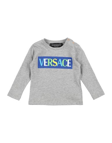 Versace Young Newborn Boy T-shirt Grey Size 3 Cotton In Grey