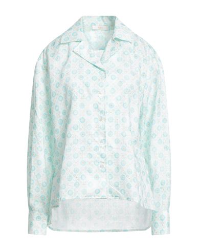 Fedeli Woman Shirt Light Green Size 6 Linen In Green