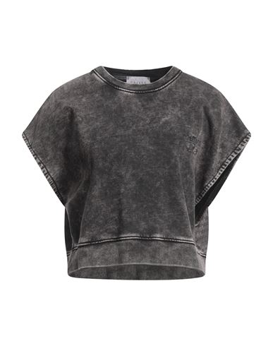 Gaelle Paris Gaëlle Paris Woman T-shirt Steel Grey Size 2 Cotton, Elastane