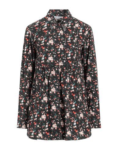 Rabanne Woman Shirt Black Size 4 Organic Cotton In Black