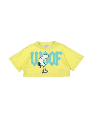 Philosophy Di Lorenzo Serafini Toddler Girl T-shirt Lime Green Size 4 Cotton, Elastane In Green