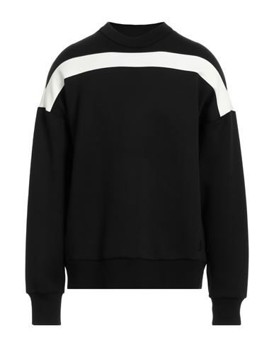 Dunhill Man Sweatshirt Black Size Xl Wool, Polyamide, Cotton, Elastane