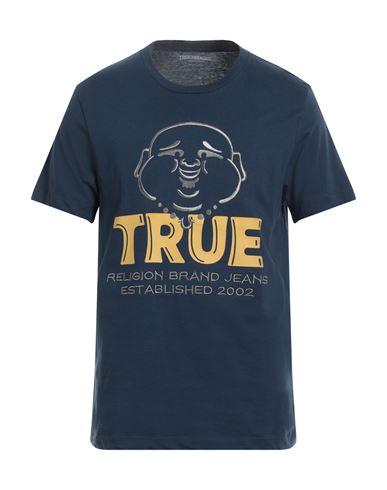 True Religion Man T-shirt Navy Blue Size L Cotton