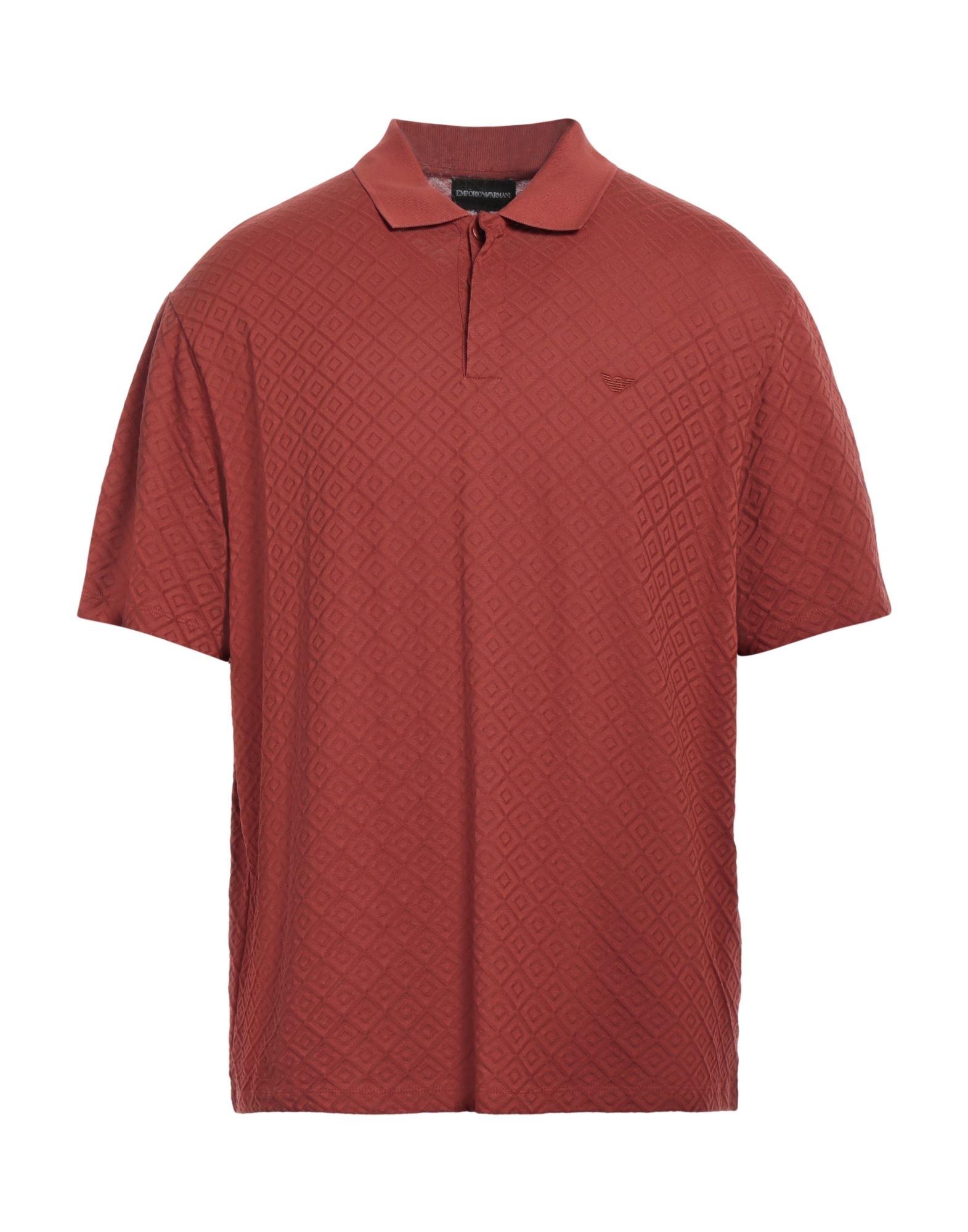 エンポリオアルマーニ　 ロゴ付き 赤 ジッパーポロシャツ 新品 EMPORIO ARMANI EA7(イーエーセブン)GOLF CLUB M POLO VI JS CB