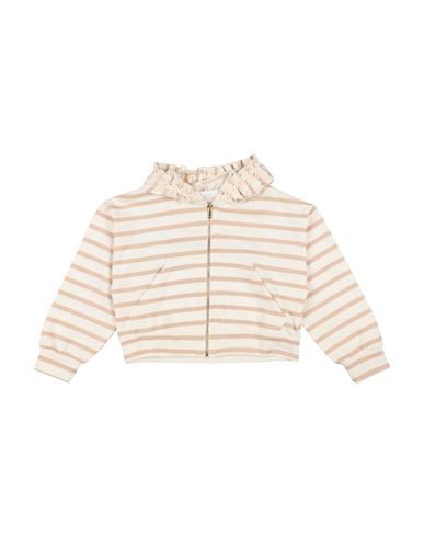 L:ú L:ú By Miss Grant Babies'  Toddler Girl Sweatshirt Cream Size 6 Cotton, Polyester, Viscose, Polyamide In White