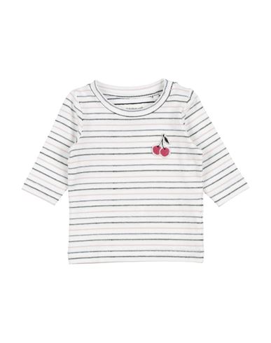 Name It® Name It Newborn Girl T-shirt White Size 1 Cotton, Elastane In White