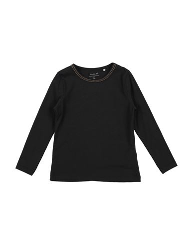 Name It® Name It Toddler Girl T-shirt Black Size 6 Organic Cotton, Elastane In Black