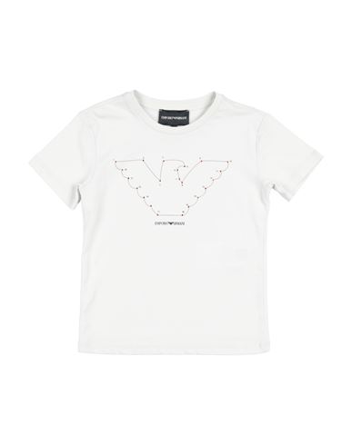 Emporio Armani Babies'  Toddler Girl T-shirt Off White Size 7 Cotton