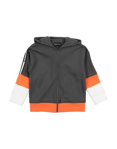 Emporio Armani Toddler Boy Sweatshirt Lead Size 6 Cotton, Polyester In Grey