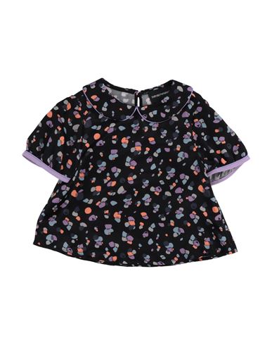 Emporio Armani Babies'  Toddler Girl Top Black Size 7 Viscose, Lyocell