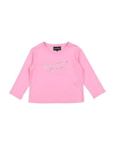 Emporio Armani Toddler Girl T-shirt Pink Size 7 Cotton In Pink