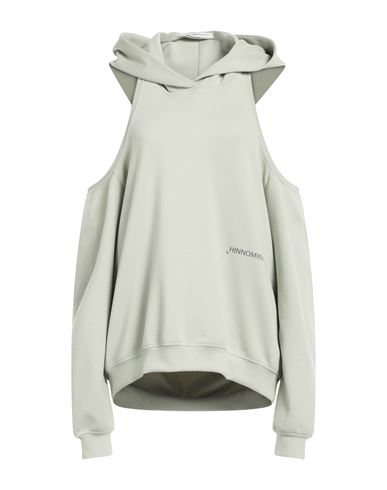 Hinnominate Woman Sweatshirt Sage Green Size M Polyester, Modal, Elastane
