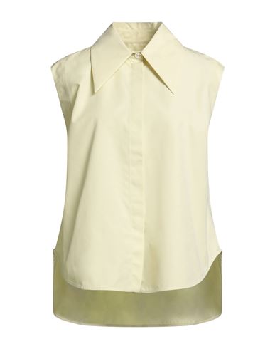 Jil Sander Woman Shirt Light Green Size 6 Cotton