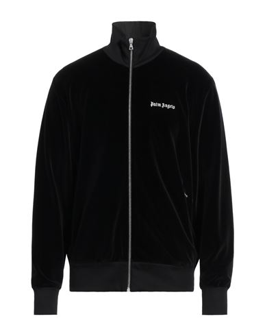 Palm Angels Man Sweatshirt Black Size S Cotton, Polyamide, Elastane
