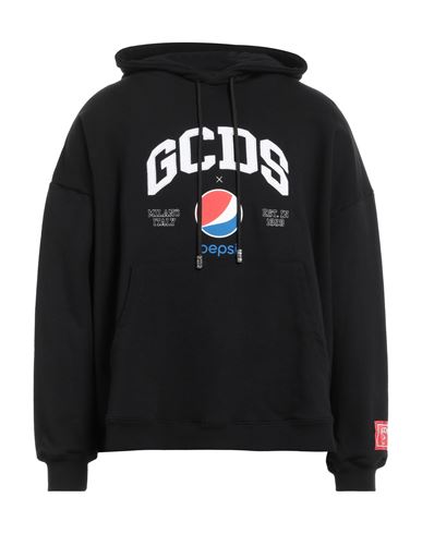 Gcds Man Sweatshirt Black Cotton Cover