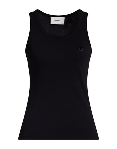 Coperni Woman Tank Top Black Size L Cotton In Multi