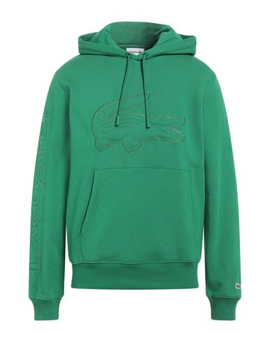 Lacoste Man Sweatshirt Green Cotton, Polyester, Elastane Cover