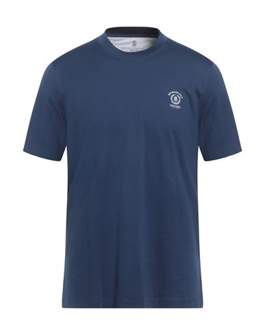 Brunello Cucinelli Man T-shirt Blue Size 3xl Cotton