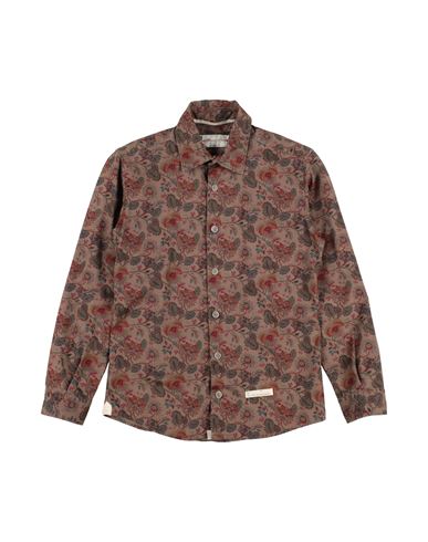 Alessandro Lamura Babies'  Toddler Boy Shirt Light Brown Size 6 Cotton In Beige
