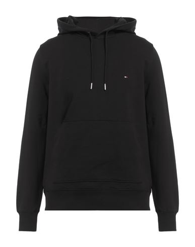 Tommy Hilfiger Man Sweatshirt Black Size L Cotton, Elastane In Black