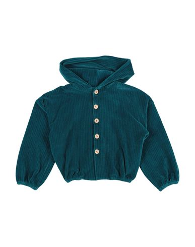 Aventiquattrore Babies'  Toddler Girl Sweatshirt Deep Teal Size 3 Cotton, Polyamide, Elastane In Green