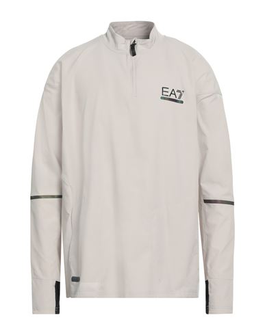 Ea7 Man Sweatshirt Beige Size 3xl Polyester, Elastane In Beige